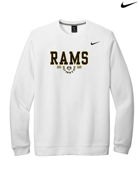 Holt HS Swimming & Diving Swoop - Mens Nike Crewneck