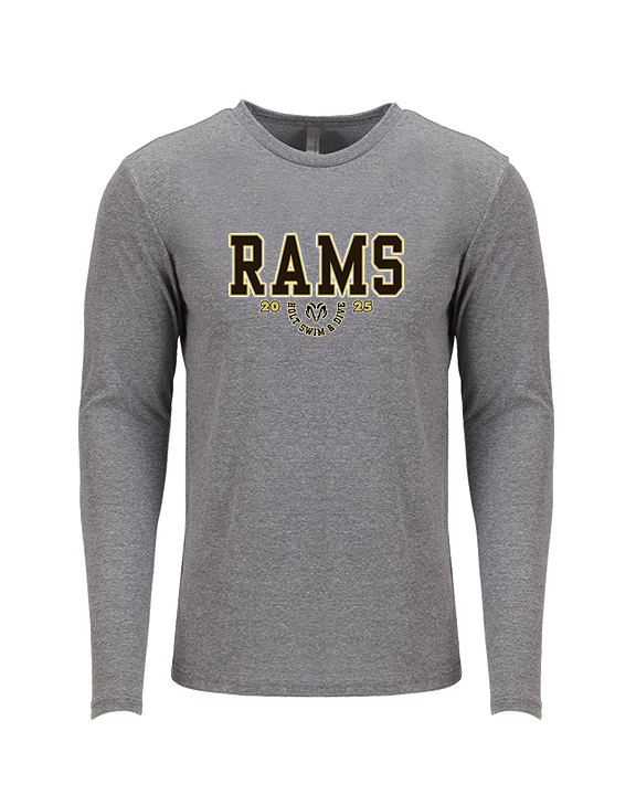 Holt HS Swimming & Diving Swoop - Tri-Blend Long Sleeve
