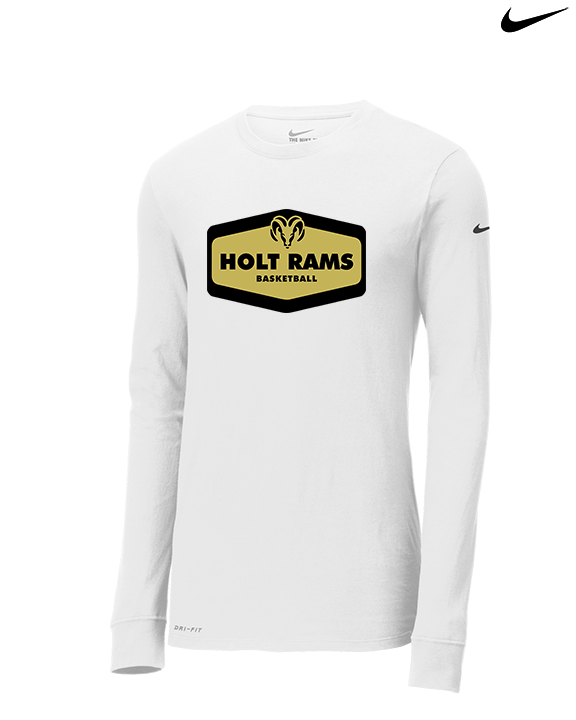 Holt Jr Rams Basketball Board - Mens Nike Longsleeve