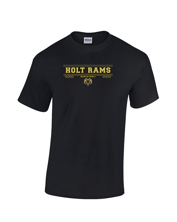 Holt Jr Rams Basketball Border - Cotton T-Shirt