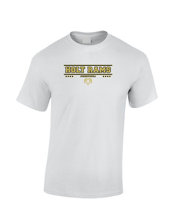 Holt Jr Rams Basketball Border - Cotton T-Shirt