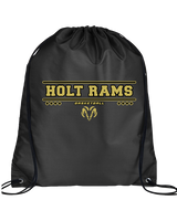 Holt Jr Rams Basketball Border - Drawstring Bag