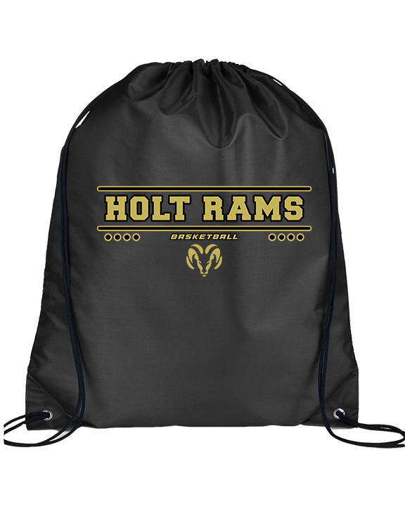 Holt Jr Rams Basketball Border - Drawstring Bag