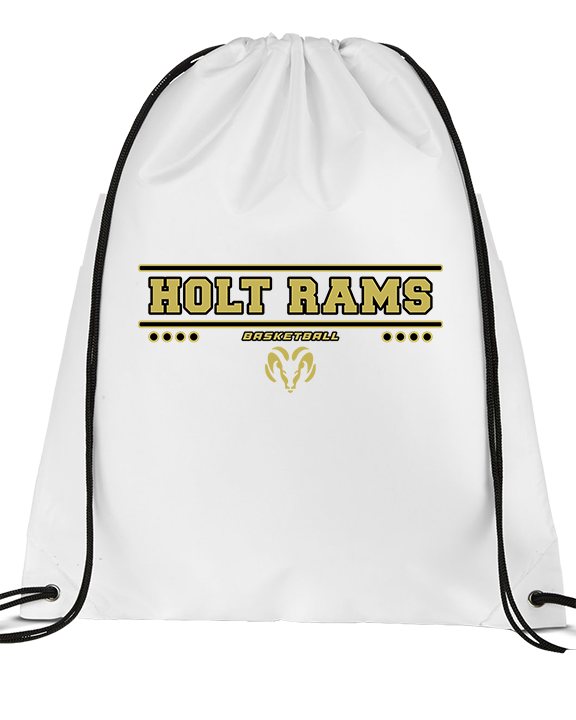 Holt Jr Rams Basketball Border - Drawstring Bag