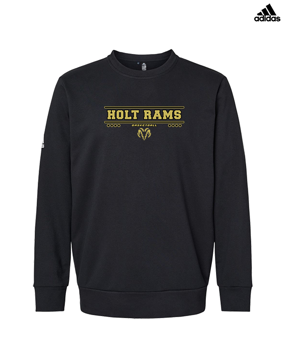 Holt Jr Rams Basketball Border - Mens Adidas Crewneck