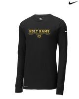Holt Jr Rams Basketball Border - Mens Nike Longsleeve
