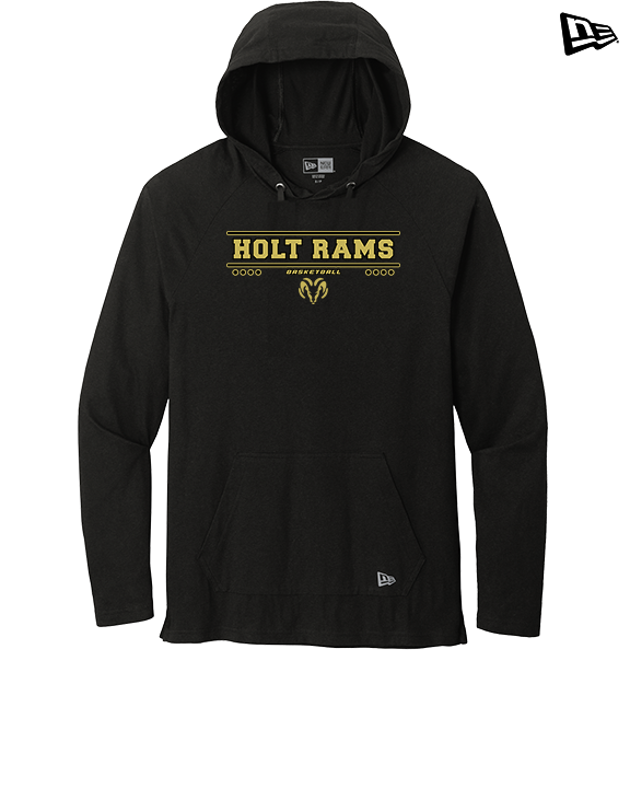Holt Jr Rams Basketball Border - New Era Tri-Blend Hoodie