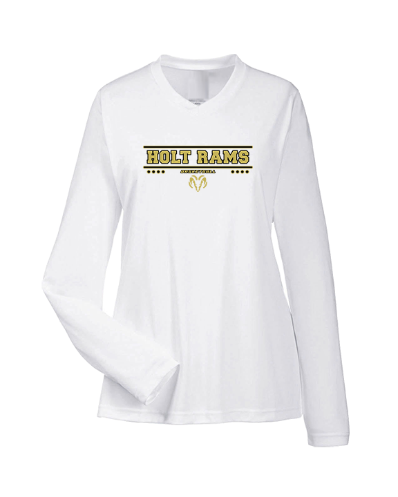 Holt Jr Rams Basketball Border - Womens Performance Longsleeve