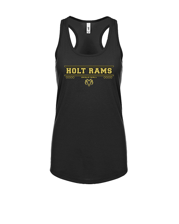 Holt Jr Rams Basketball Border - Womens Tank Top