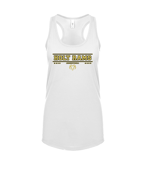 Holt Jr Rams Basketball Border - Womens Tank Top