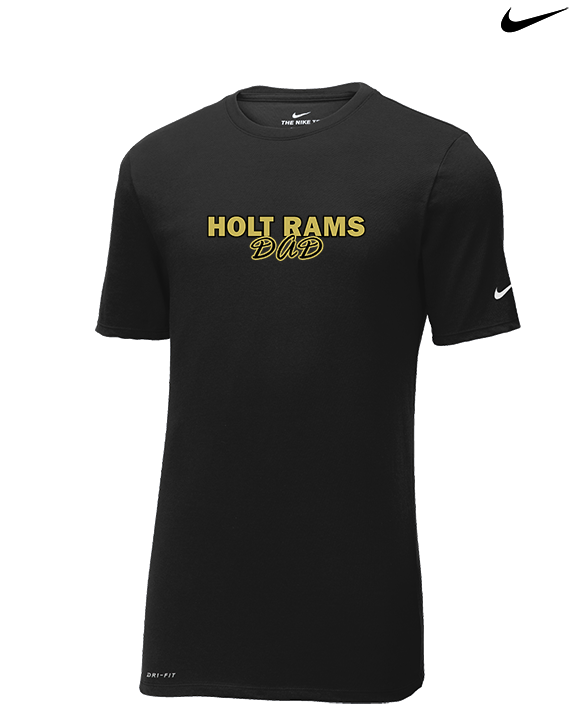 Holt Jr Rams Basketball Dad - Mens Nike Cotton Poly Tee