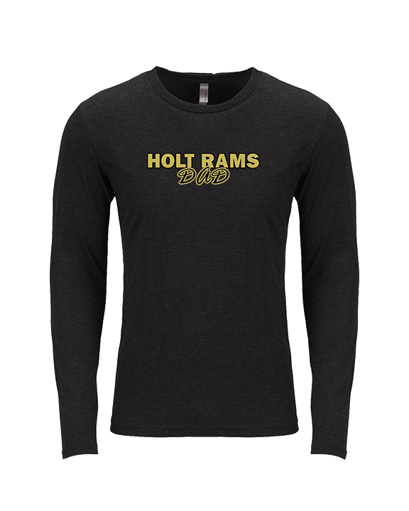 Holt Jr Rams Basketball Dad - Tri-Blend Long Sleeve