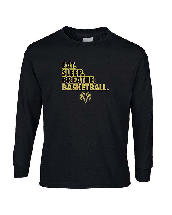 Holt Jr Rams Basketball Eat Sleep - Cotton Longsleeve