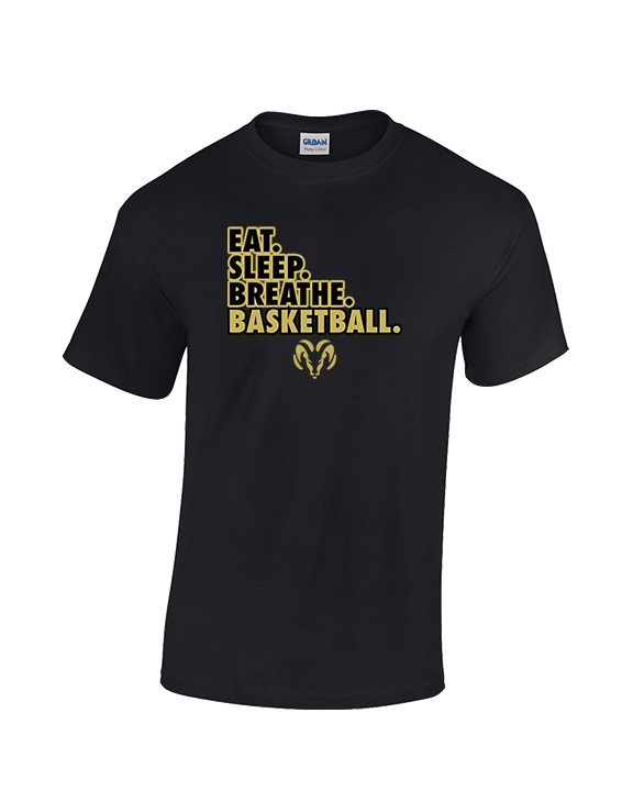 Holt Jr Rams Basketball Eat Sleep - Cotton T-Shirt