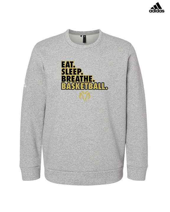 Holt Jr Rams Basketball Eat Sleep - Mens Adidas Crewneck