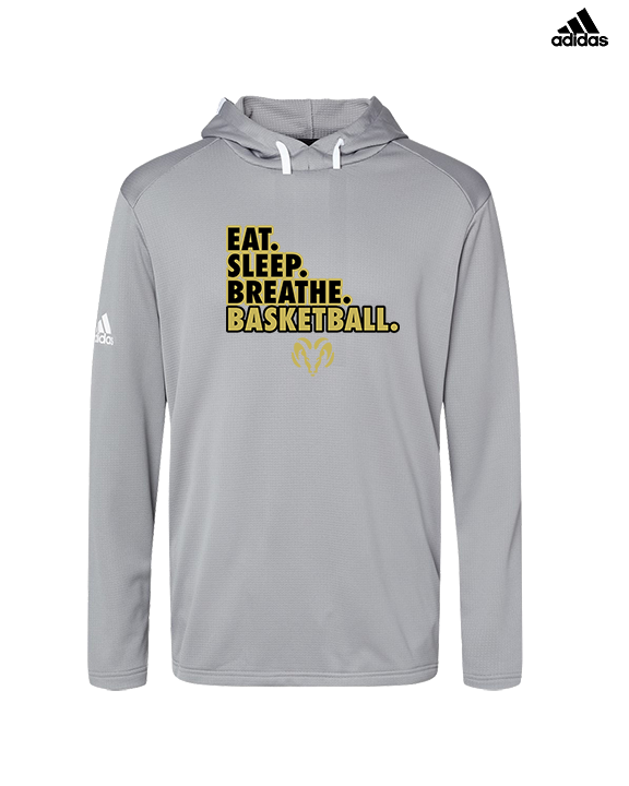 Holt Jr Rams Basketball Eat Sleep - Mens Adidas Hoodie