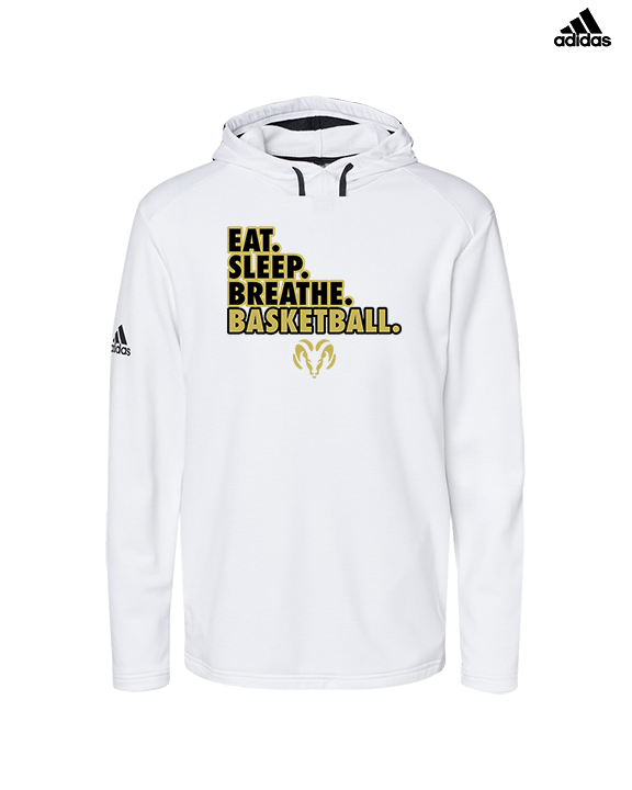 Holt Jr Rams Basketball Eat Sleep - Mens Adidas Hoodie