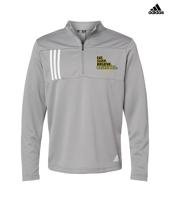 Holt Jr Rams Basketball Eat Sleep - Mens Adidas Quarter Zip