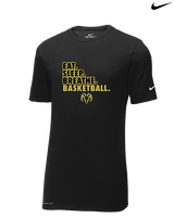 Holt Jr Rams Basketball Eat Sleep - Mens Nike Cotton Poly Tee