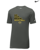 Holt Jr Rams Basketball Eat Sleep - Mens Nike Cotton Poly Tee
