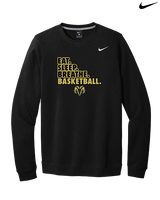Holt Jr Rams Basketball Eat Sleep - Mens Nike Crewneck