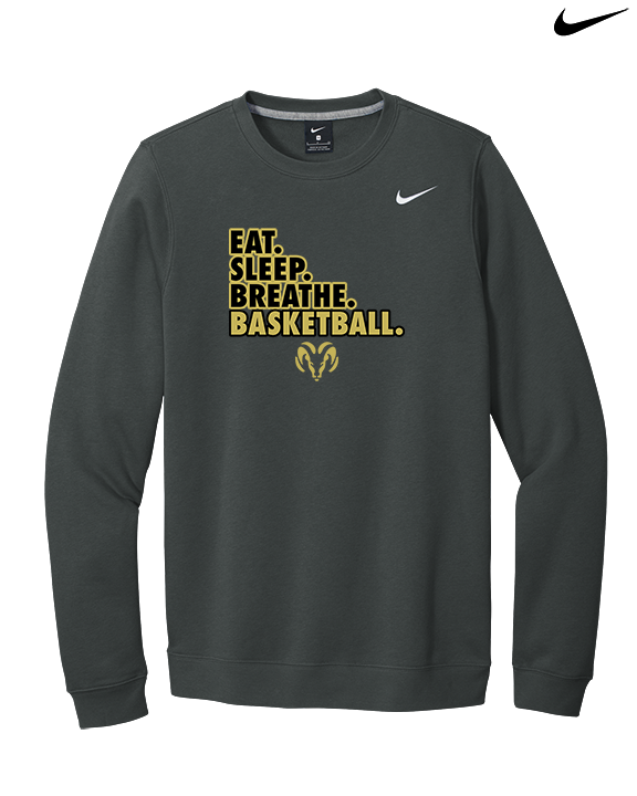 Holt Jr Rams Basketball Eat Sleep - Mens Nike Crewneck