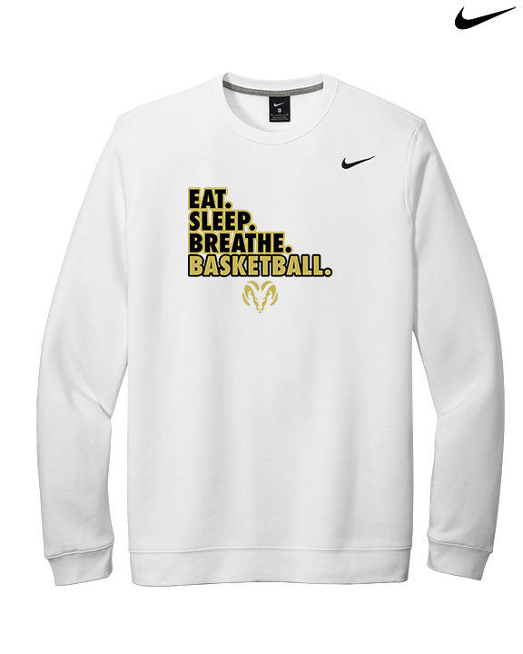 Holt Jr Rams Basketball Eat Sleep - Mens Nike Crewneck