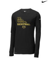 Holt Jr Rams Basketball Eat Sleep - Mens Nike Longsleeve