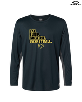 Holt Jr Rams Basketball Eat Sleep - Mens Oakley Longsleeve