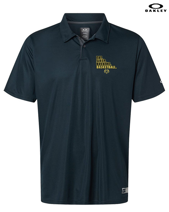 Holt Jr Rams Basketball Eat Sleep - Mens Oakley Polo