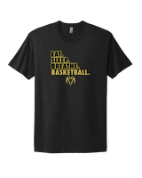 Holt Jr Rams Basketball Eat Sleep - Mens Select Cotton T-Shirt