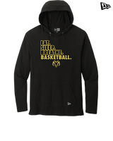Holt Jr Rams Basketball Eat Sleep - New Era Tri-Blend Hoodie