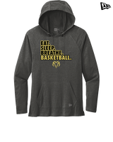 Holt Jr Rams Basketball Eat Sleep - New Era Tri-Blend Hoodie