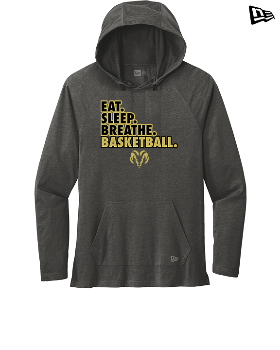 Holt Jr Rams Basketball Eat Sleep - New Era Tri-Blend Hoodie