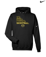 Holt Jr Rams Basketball Eat Sleep - Nike Club Fleece Hoodie