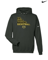 Holt Jr Rams Basketball Eat Sleep - Nike Club Fleece Hoodie