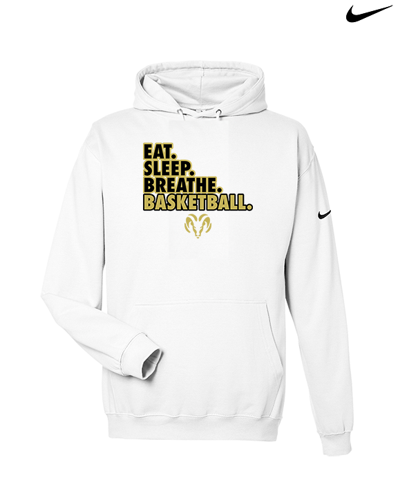 Holt Jr Rams Basketball Eat Sleep - Nike Club Fleece Hoodie