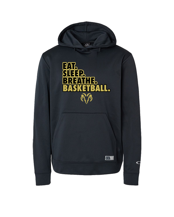 Holt Jr Rams Basketball Eat Sleep - Oakley Performance Hoodie
