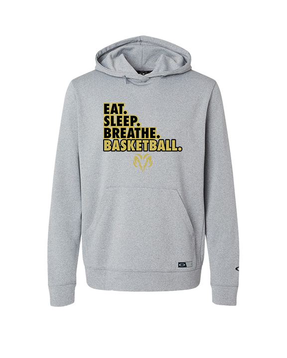 Holt Jr Rams Basketball Eat Sleep - Oakley Performance Hoodie