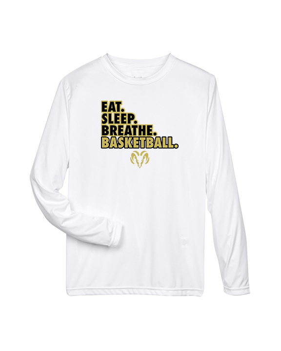 Holt Jr Rams Basketball Eat Sleep - Performance Longsleeve