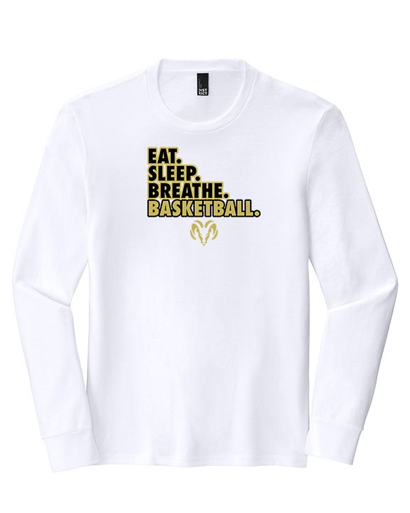 Holt Jr Rams Basketball Eat Sleep - Tri-Blend Long Sleeve