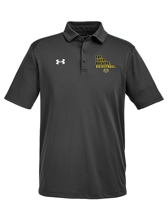 Holt Jr Rams Basketball Eat Sleep - Under Armour Mens Tech Polo
