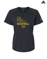 Holt Jr Rams Basketball Eat Sleep - Womens Adidas Performance Shirt