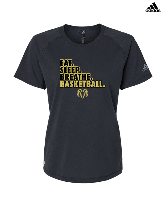Holt Jr Rams Basketball Eat Sleep - Womens Adidas Performance Shirt