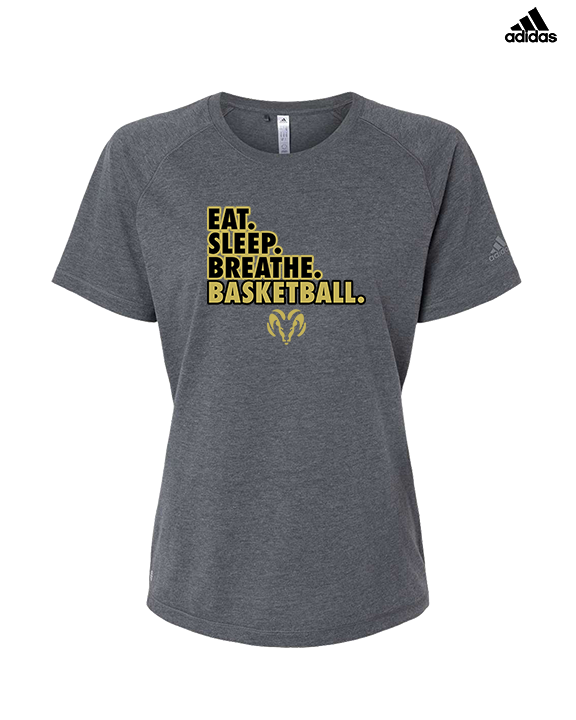 Holt Jr Rams Basketball Eat Sleep - Womens Adidas Performance Shirt