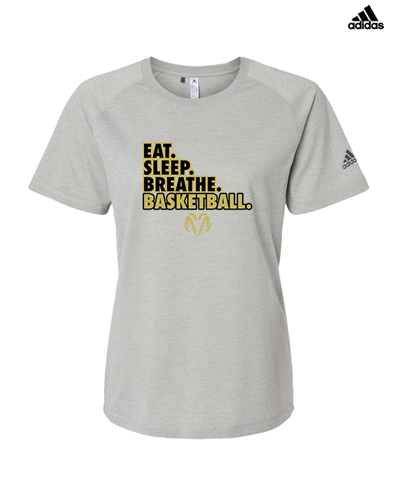 Holt Jr Rams Basketball Eat Sleep - Womens Adidas Performance Shirt