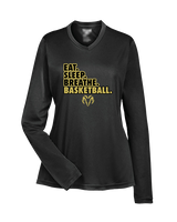 Holt Jr Rams Basketball Eat Sleep - Womens Performance Longsleeve