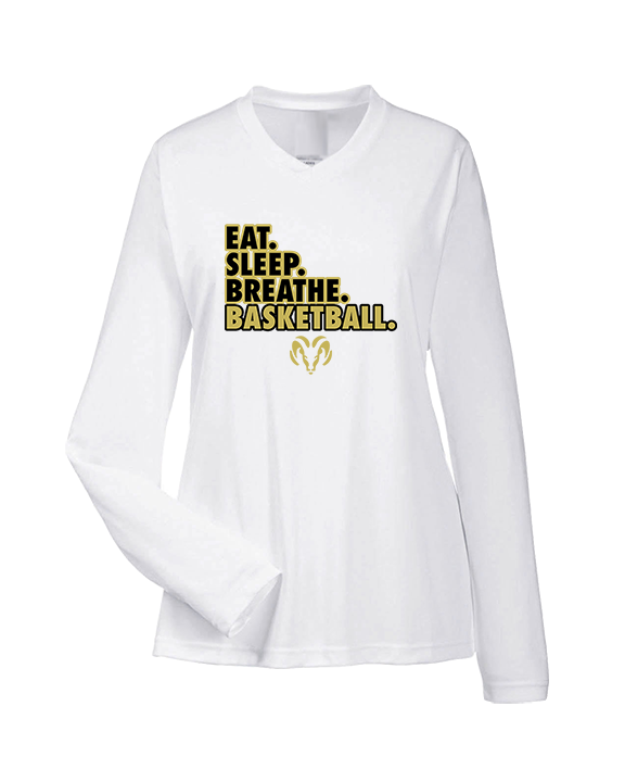 Holt Jr Rams Basketball Eat Sleep - Womens Performance Longsleeve
