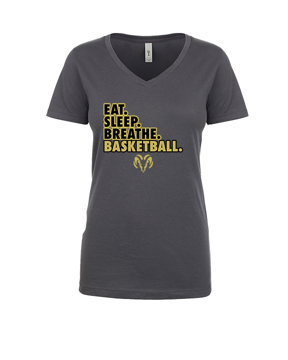 Holt Jr Rams Basketball Eat Sleep - Womens Vneck