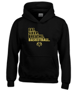Holt Jr Rams Basketball Eat Sleep - Youth Hoodie